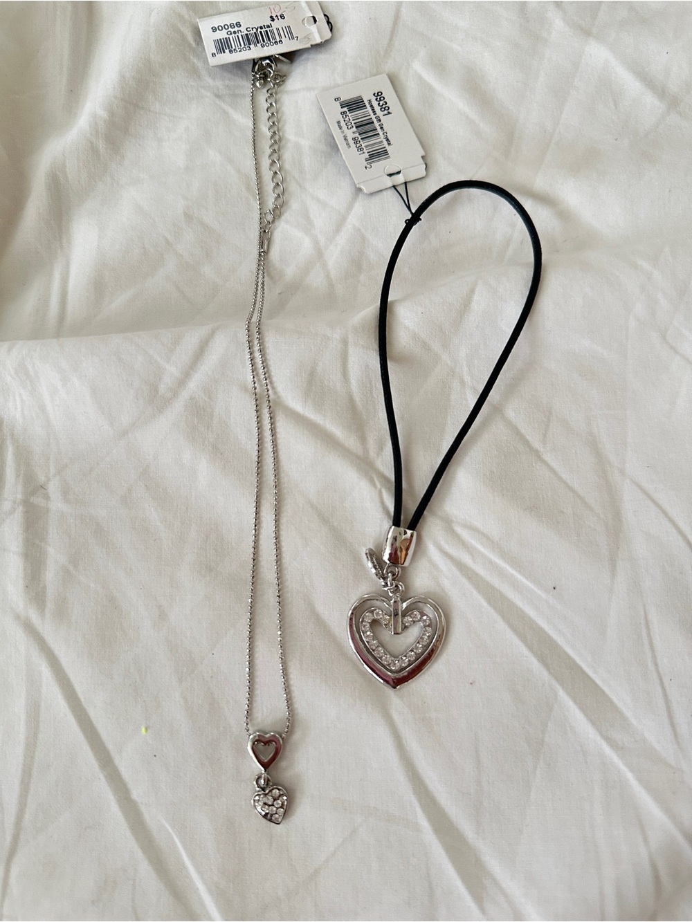 Silver Heart Pendant Necklace - Women Jewelry